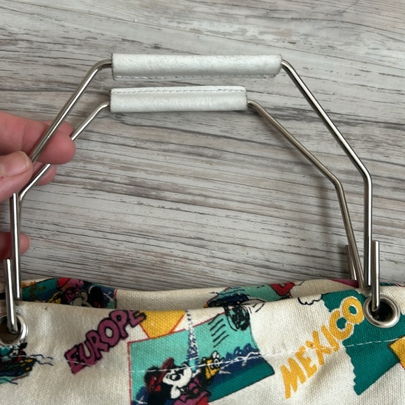 Disney Mickey Minnie Canvas Travel Shopper Tote -- Hawaii, Europe, Mexico - Picture 3 of 8